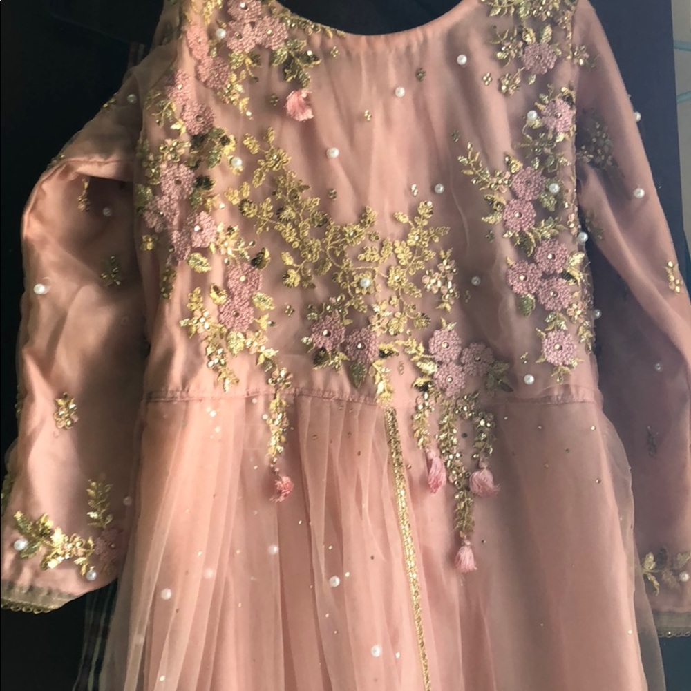 3pic long dress